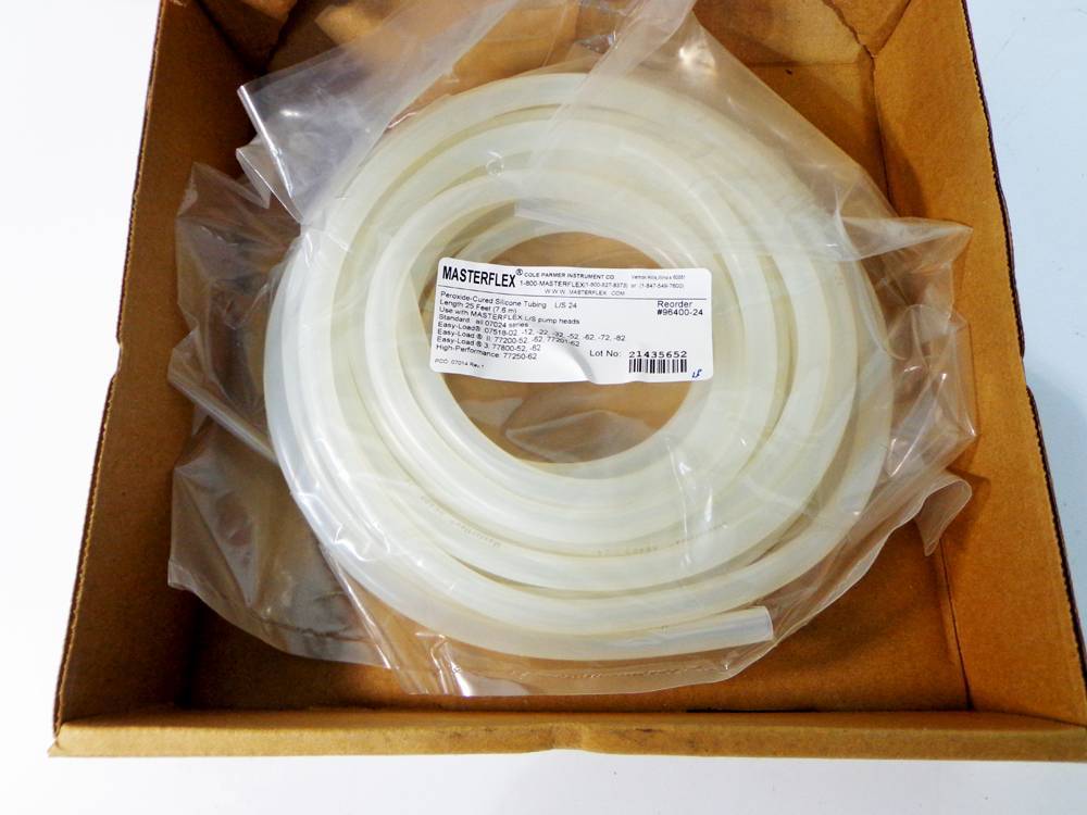 Peroxide cured silicone tubing